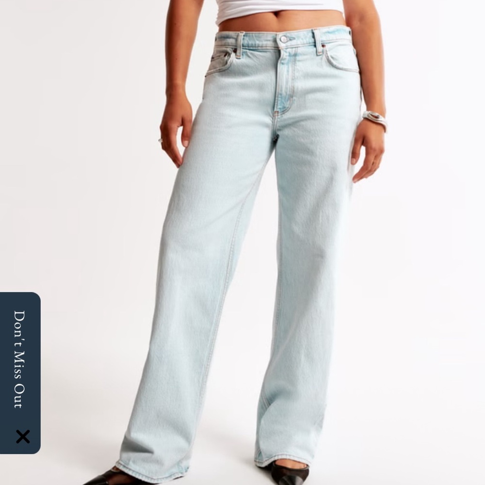 Abercrombie low rise baggy jean Size 26 long
